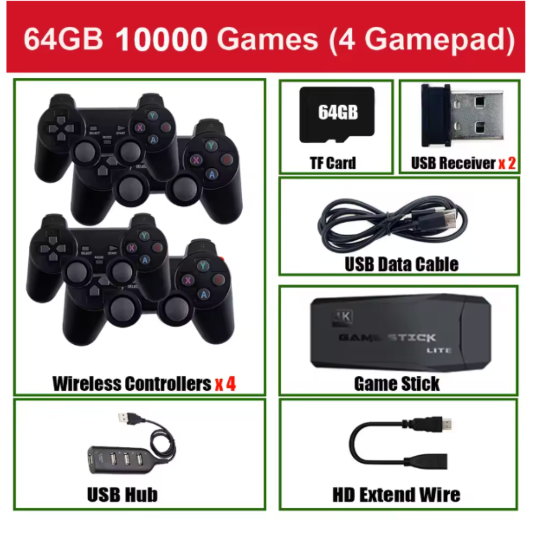 La Original Consola de juegos Retro portátil 4k 90s